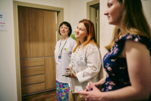 Anna Saienko visiting our Ukraine Halfway House